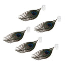 Set of 5 Pieces Dreadlocks Beads Pendant Hair Decorations, Metal Cuffs Braid