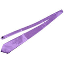 Wedding Party,Evening Mens Woven Silk Tie, Hanky & Cufflinks Set -Dark purp