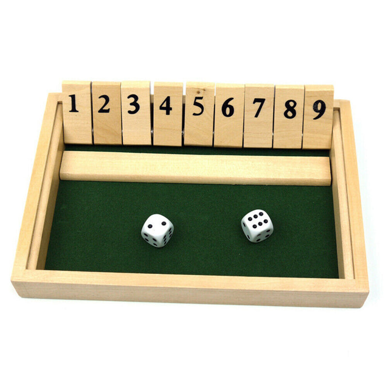 Wooden Flip Dice Board Game Club Bar Party Fun Drinking Game Toys 2 People