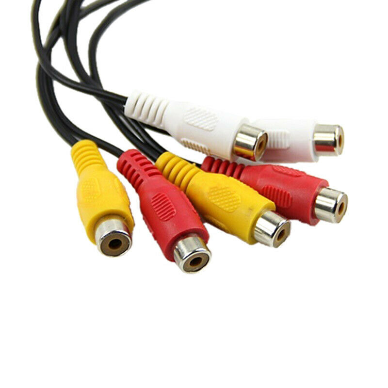 Audio Video cable RCA (phono) Y splitter male to 2 female Y Adapter cord Pa O2M7