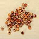 100pcs Mixed Wood Round Beads For Jewelry Making Loose Spacer Z6T8 10mm S3G7