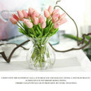31Pcs Tulip Artificial Flower Artificial Bouquet Real Contact Flower for Fa