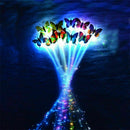 LED Colorful Butterfly Flashing Hair Braid Lights Up Party Xmas Z2G3 Wig Su D6O1