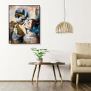 Painting By Numbers Kit DIY Women Men Canvas Oil Wall Art Picture Craft