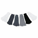 6 Pairs Soft Sports Men Comfortable Five Seperate Finger Toe Socks Cotton W