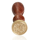 Sealing Wax Classic Initial Wax Seal Stamp Alphabet Letter M Retro Wood