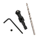 4pcs HSS Countersink Drill Bit 3-4.5mm +1pcs Quick Change Hex Shank Screw 6