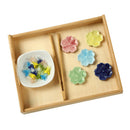Montessori Color Classification Game with Wooden Salver for Kids Early Learning