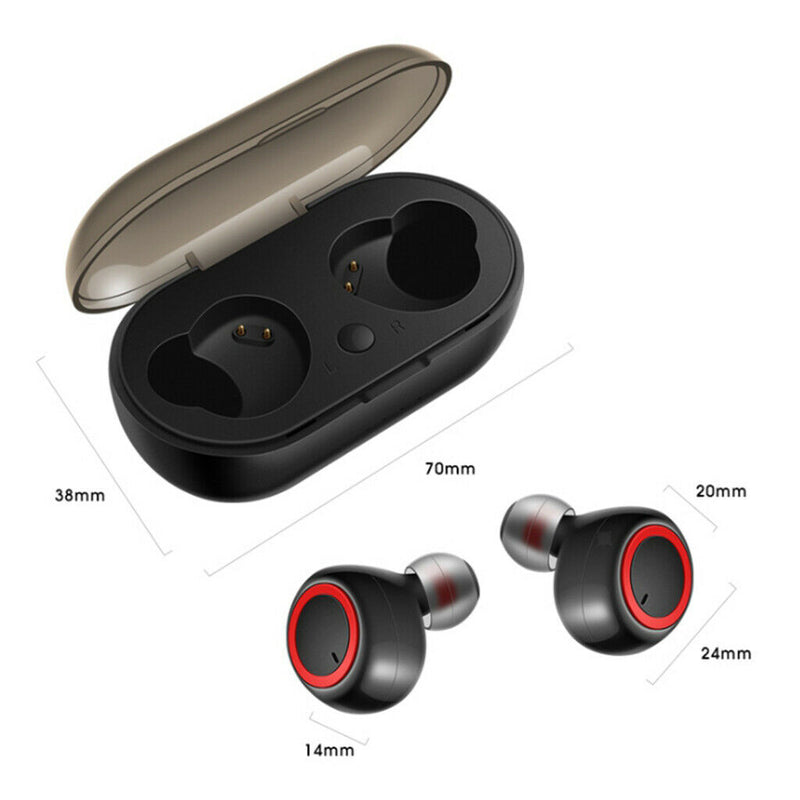 D002 True Wireless Earbuds Bluetooth Headphones Touch Control with Charging Case