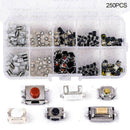 250x Tactile Push Button Car Remote Key Button Microswitch Tool Set U6E8 C7 G9K0