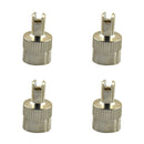 8 Pieces Universal Motorcyle Car Slotted Head Valve Stem Caps Cover Remover Tool