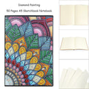 DIY Colorful Special Shaped Diamond Painting 50 Page A5 Sketchbook Notebook