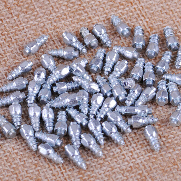 100pcs 9mm Anti-Slip Screw in Tire Snow Spikes Racing Track Car Wheel Nail Studs