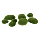 Deco moss stones 8 pieces 4-8 cm