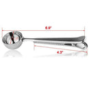 10 Pcs Scoop With Clip,2-In-1 Stainless Steel Coffee Scoop And Bag Clip For