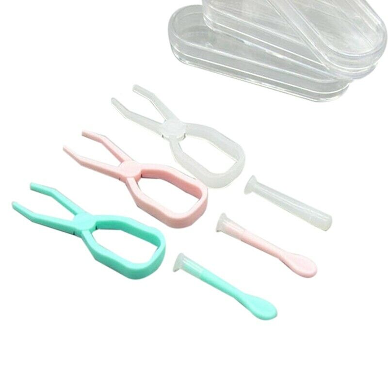 6 Set Contact Lenses Tweezers and Suction Stick Contact Lens Inserter Remov H5Y7
