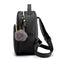 Teenagers Backpack PU Leather Shoulder Bag School Bags Girls Cat Square Satc