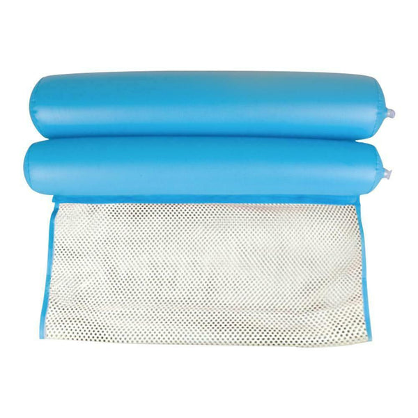 Water Hammock Inflatable Air Mattress Swimming Pool Beach Bed (Light Blue) A#S