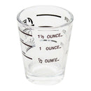 Glass Mug 1.5oz for Cofee Beer Water Milk with Graduation Clear