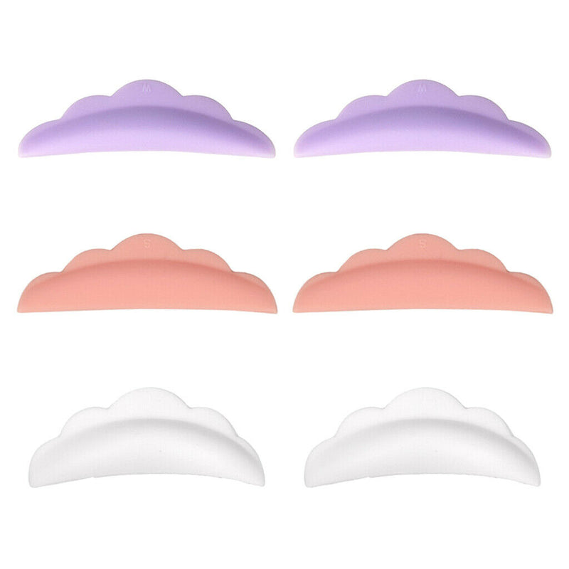 6pcs S M L Silicone Eyelash Perming Curler Shield Pads, Lash Lift DIY Eyelash