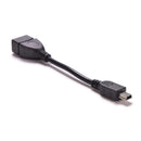 Mini USB 5pin Male to USB 2.0 Type A Female Jack OTG Host Adapter Short Cable LJ