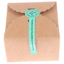 120Pcs adhesive long "HAND MADE"green handmade cake jam seal label DIY stickerBX