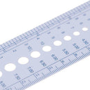 3pcs Knitting Needle Gauge Sizer Measure Metric US/UK Size Ruler Tool
