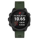Silicone Wristband Replacement Strap for Garmin Accessories (Army Green)