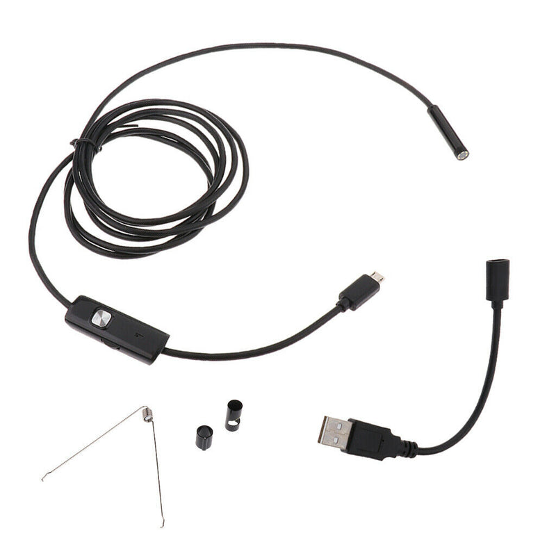 7mm 6 LED Android PC Waterproof Inspection Borescope Camera 3.5M