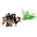 Basic Fish Bowl Plant Aquarium Fish Tank Home Decoration  White Round