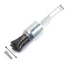 20mm wire knot end brush stainless steel with 1/4" shank for grinder   Z