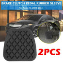 2pcs Black Automobile Brake Clutch Pedal Rubber Pad Cover Set for Acura Accord