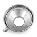 Stainless Steel Wide Mouth Canning Funnel Hopper Filter Kitchen Tools A