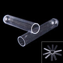 New 10pcs 12*60mm Clear Plastic Test Tubes Hard plastic test  trial tube  Z