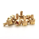 10pcs Chrome Metal Slotted Head Valve Stem Caps With Core Remover Tool Car 3CAU