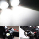 LED Motorcycle Handlebar Spotlight Headlight Driving Light Fog Lamp White 2PC