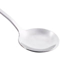 Solid Polished Stainless Steel Set of 2 Round Soup Spoons R8J9