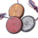 1Pc Car motorcycle red round 24LED brake turn signal stop tail lights reflec BX