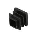 24 Pieces 16 * 16mm Plastic Striated Tube Plugs Insertion Black