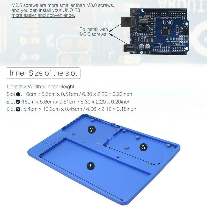 5 in 1 RAB Holder Breadboard ABS Base Plate for Arduino UNO R3 MEGA2560