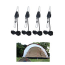 4 Packs 1/8'' Adjustable Heavy Duty Rope Ratchet Clip Hanger Tent Tensioners