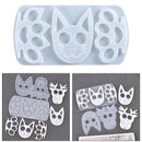 Cat Keychain Pendant Silicone Mold, Crystal Epoxy Mold, Jewelry Making Tools,