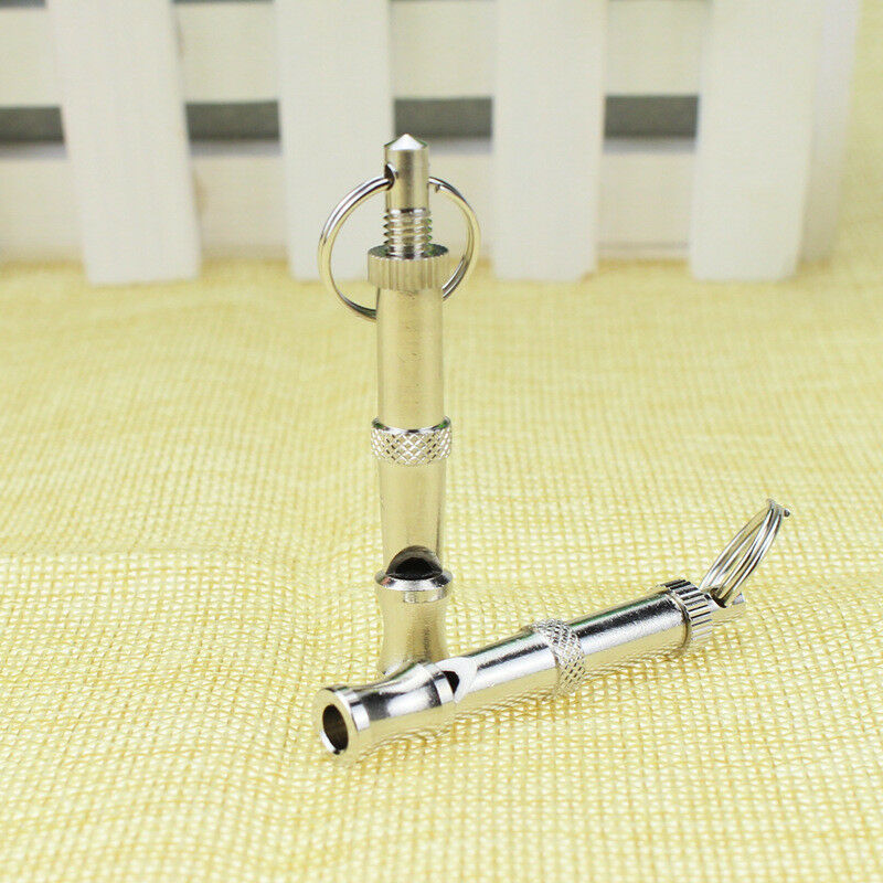 Dog Puppy Pet Whistle Ultrasonic Adjustable Sound Key Chain Training