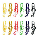 50Pcs/Box Music Symbols Paper Clips Metal Bookmarks Stationery Office Schoo N9Q7