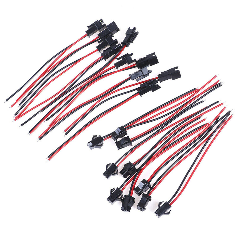 10pairs/Set 2Pin 10cm Connector Plug Wire Cable 10 Female+10   TU T Gw
