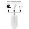 W8 2.4G Wireless Thin Silent Mouse 1600DPI 4 Keys Optical Mice (White)