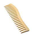 Electroplating Hairdressing Comb Hair Brush Large Wide Tooth Combs (Yellow)