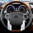 Interior Steering Wheel Cover Trim Chrome Car Styling Accessories for Toyot