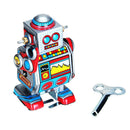 Wind UP Walking Robot Classic Clockwork Mechanical Collectible w/ Key Gift