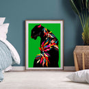 Digital Canvas Black Leopard DIY Acrylic Oil Picture By Numbers for Decor